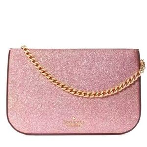 Kate Spade Glimmer Glitter Pochette Bag - Mitten Pink